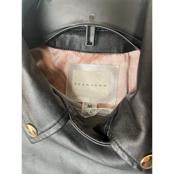 Sean John Girls Faux Leather Jacket & Tulle Dress Set Size M Peach Color - Picture 3 of 10